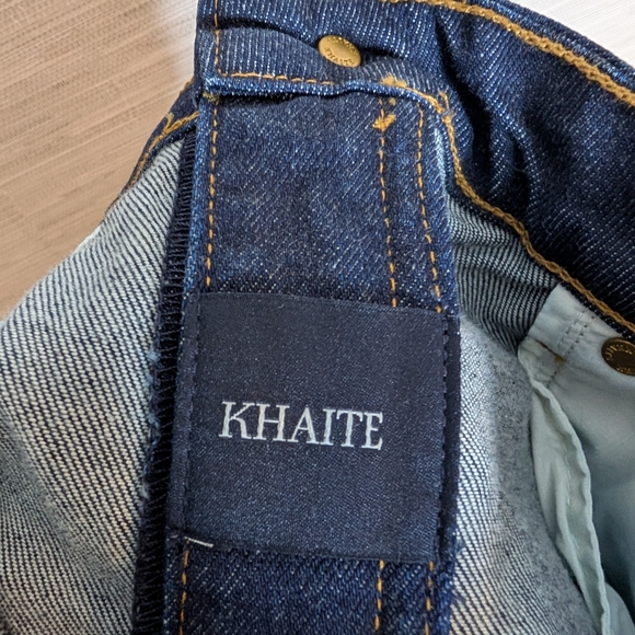 KHAITE Dark Blue High Rise Vanessa Detroit NWT 32 Cigarette Straight - Picture 13 of 13